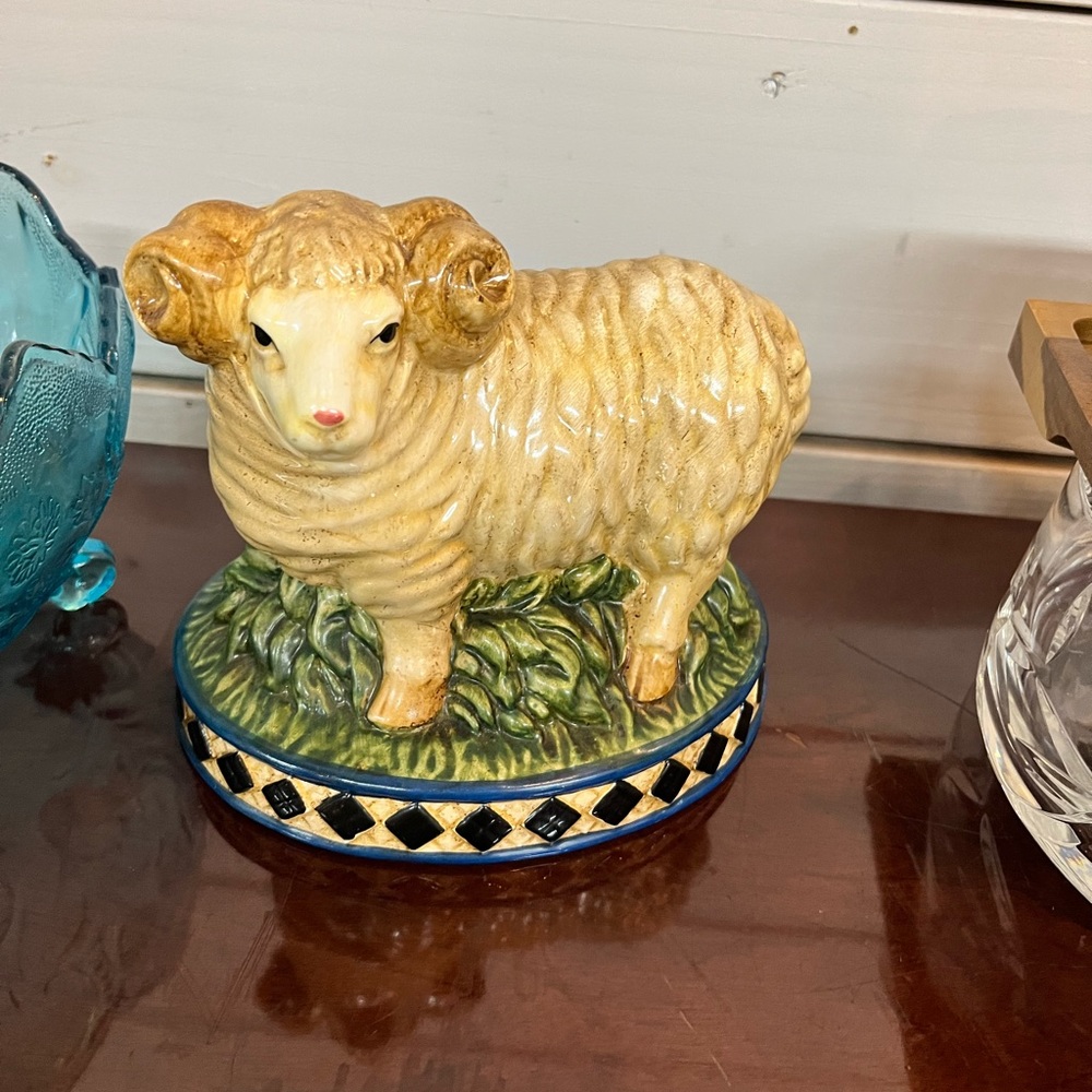 Vintage Ram Figurine